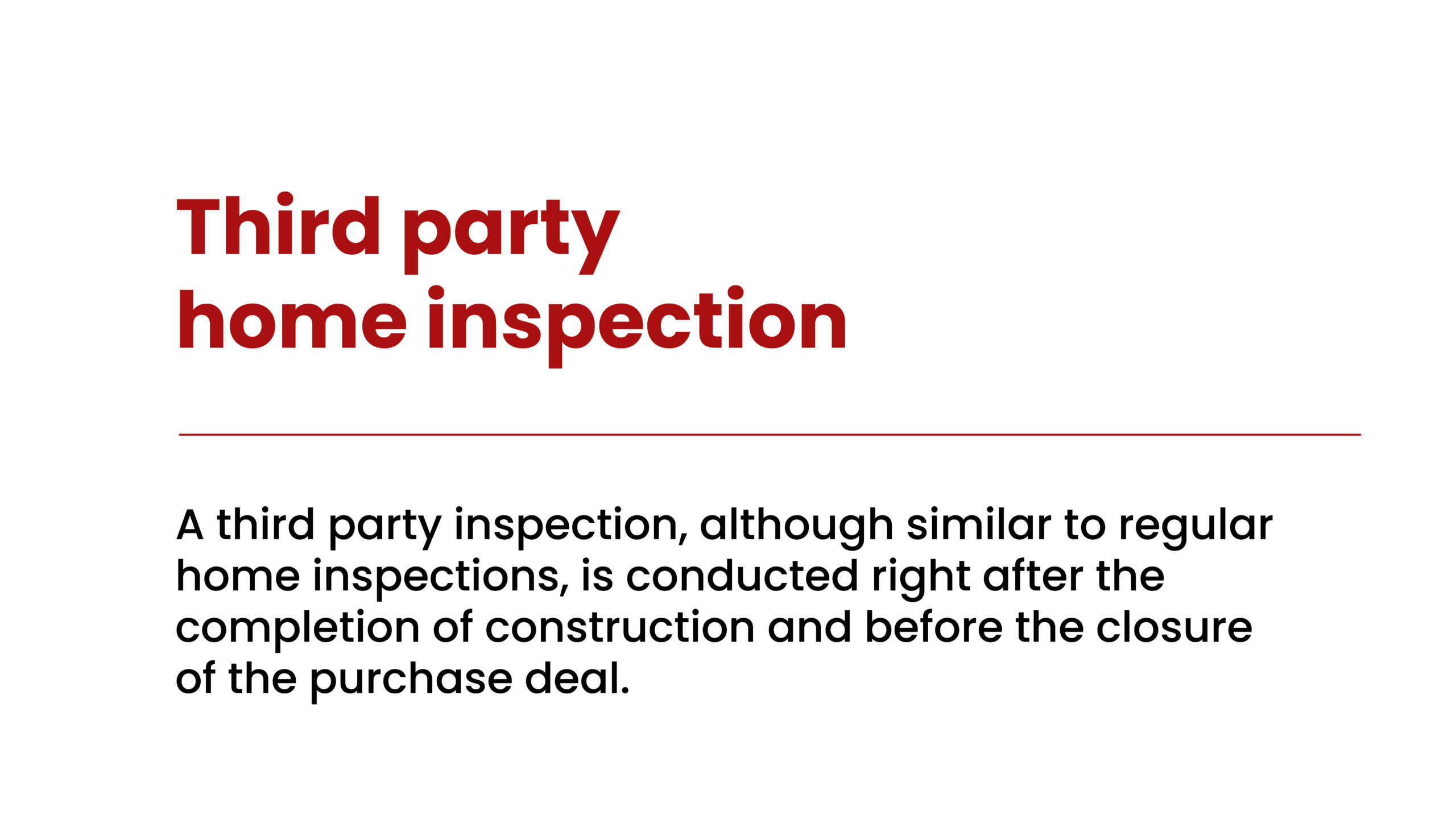 3rd party home inspection