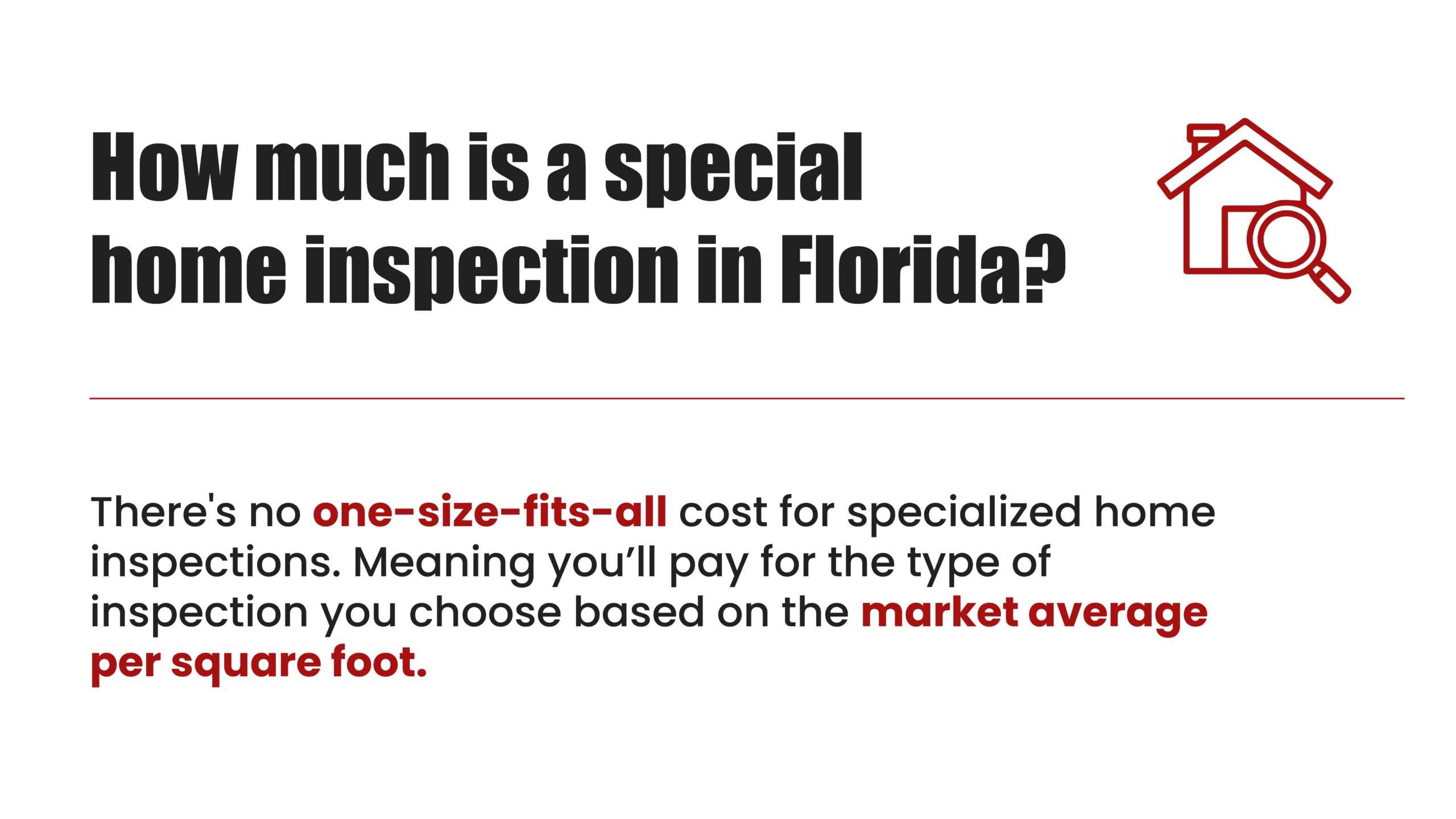 special home inspection cost