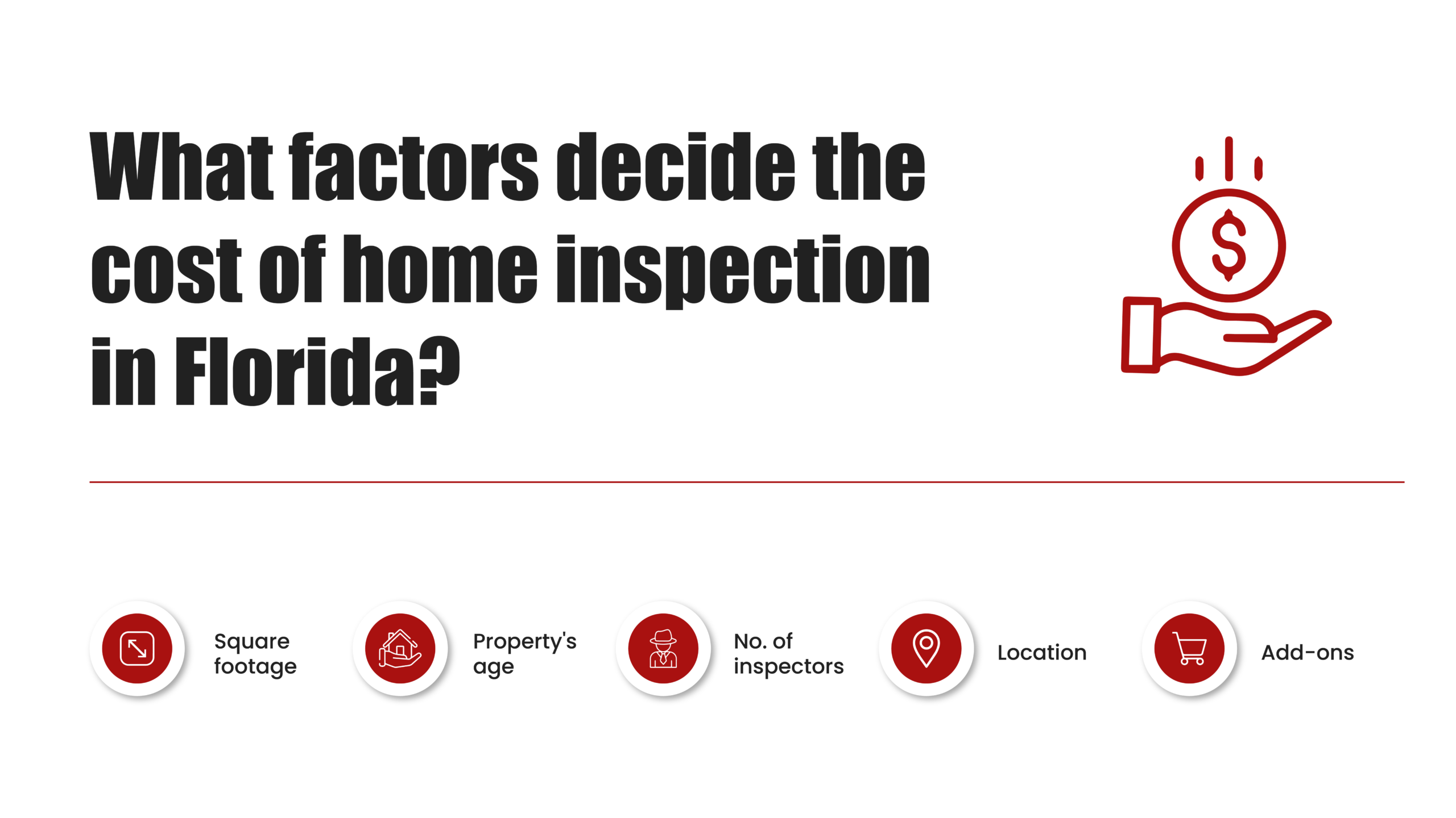 factors in home inspection cost 