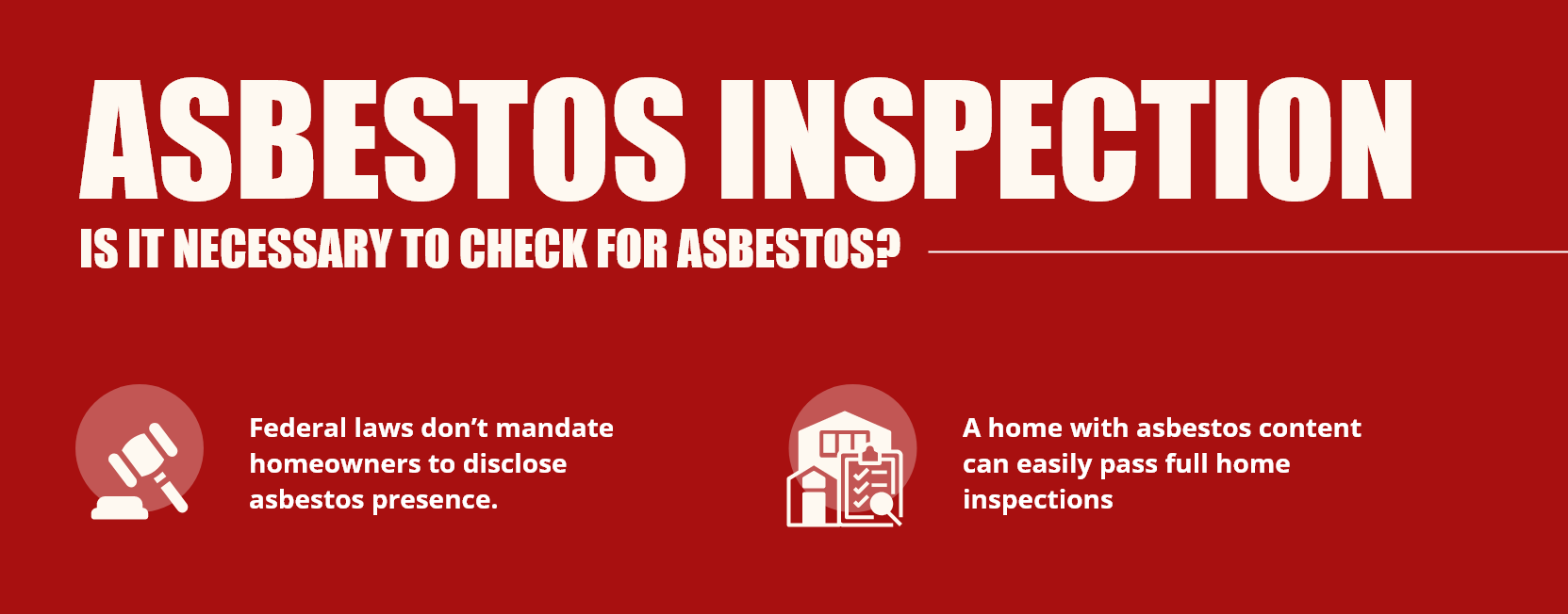 it is important to check for asbestos