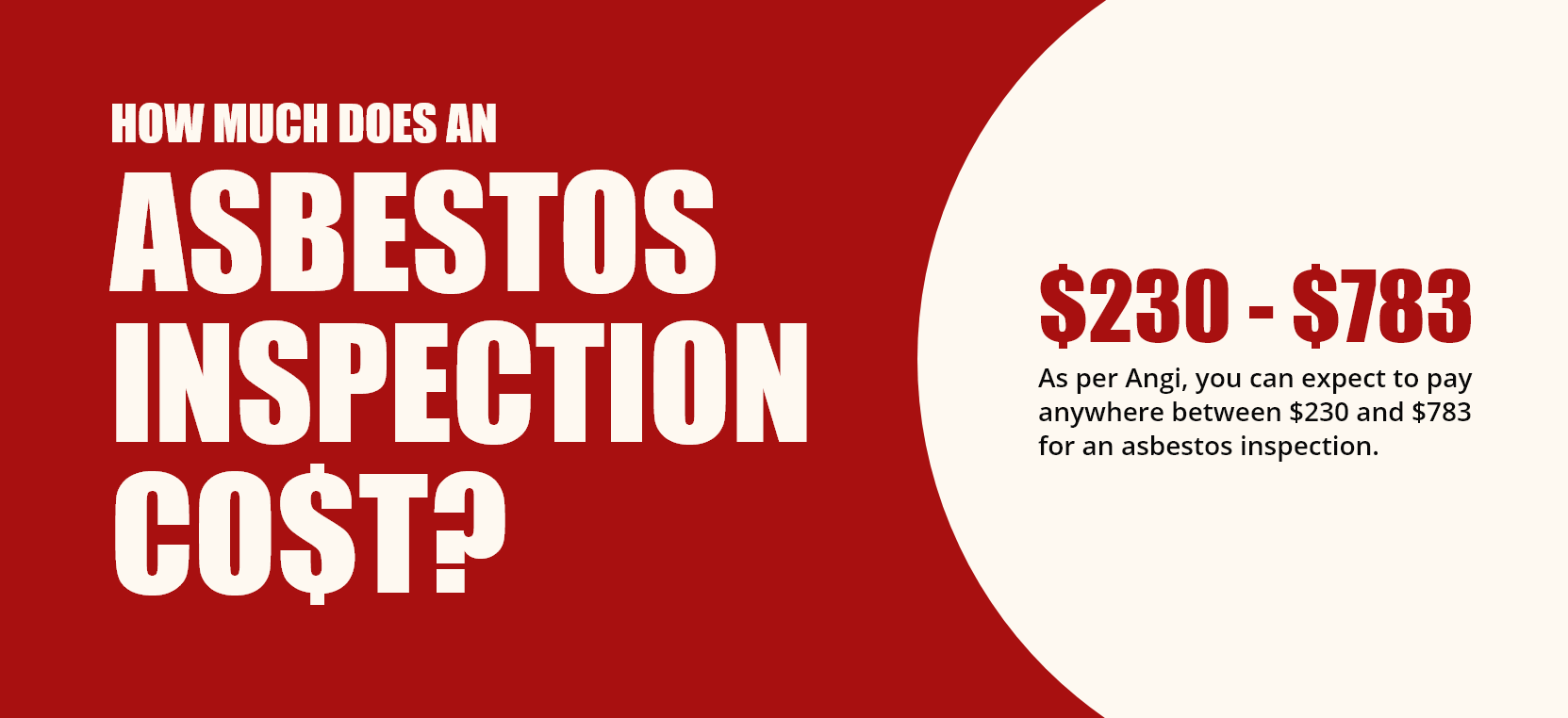 asbestos home inspection cost